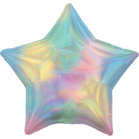 Holografisk Pastel Folieballon - 48 cm
