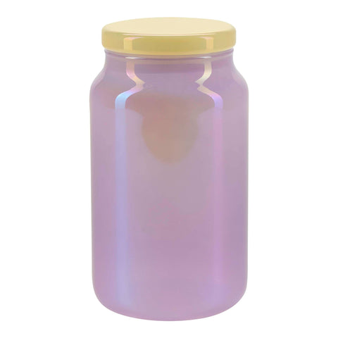 Opbevaringsglas med regnbue effekt - H18,5 Ø10 cm