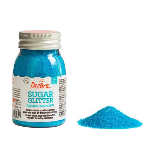 Sukker/Glitter Krymmel - Blå 100g