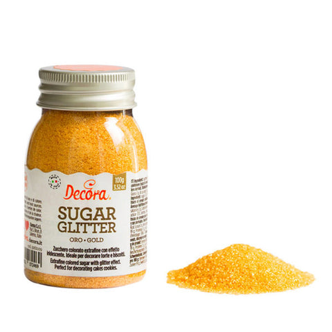 Sukker/Glitter Krymmel - Guld 100g