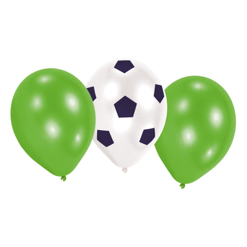 Latexballoner Fodbold - 6 stk.