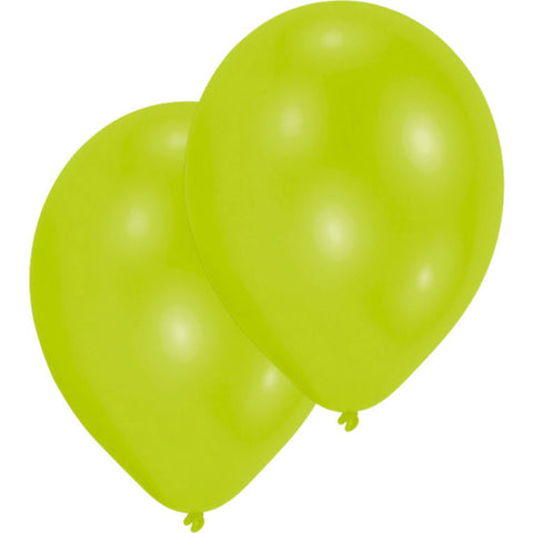 Latexballoner Lime - 10 stk.