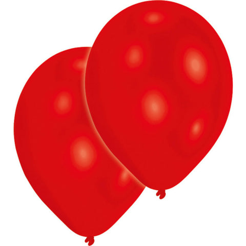 Latexballoner Røde - 10 stk.