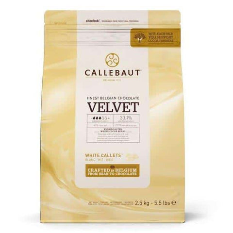 Callebaut Hvid Velvet Chokolade - 2,5kg