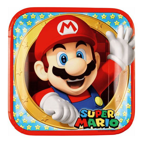 Super Mario Paptallerken - 8 stk.
