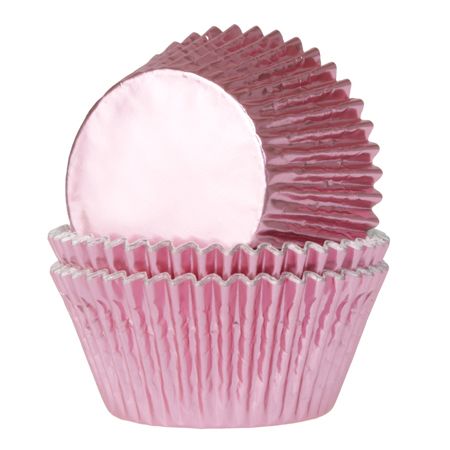 Muffinsforme Metallic Pink - 24 stk.