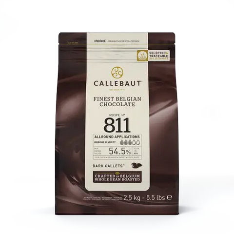 Callebaut 811 Mørk Chokolade - 2,5kg